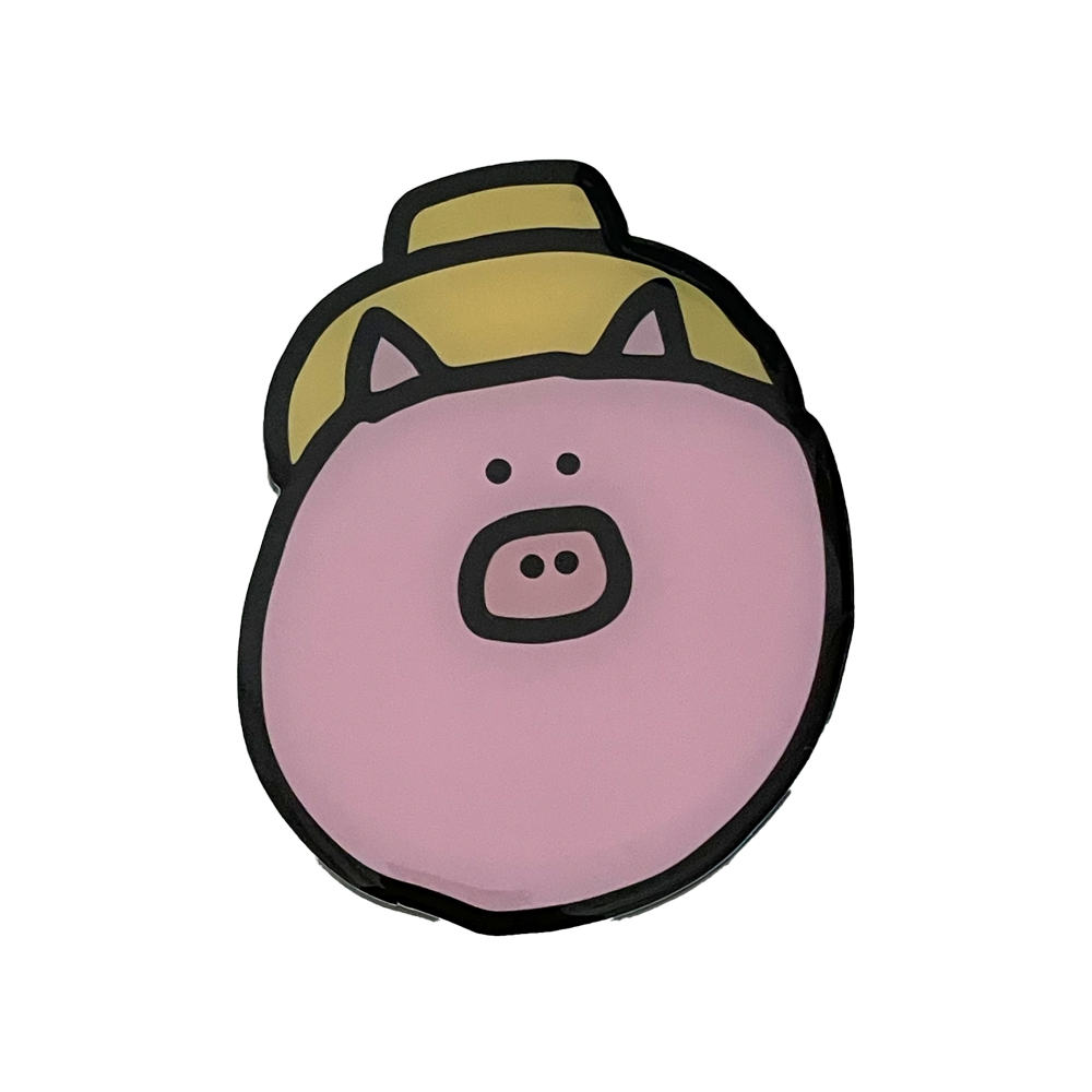 [모양톡] 밀짚모자 돼지씨