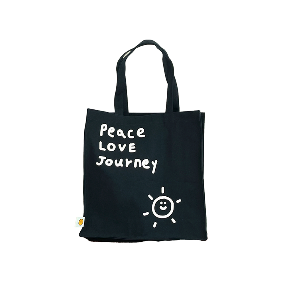 peace,love,journey bag - navy